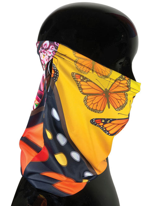 Butterflies of Hope Tubular Scarf - with ear slit