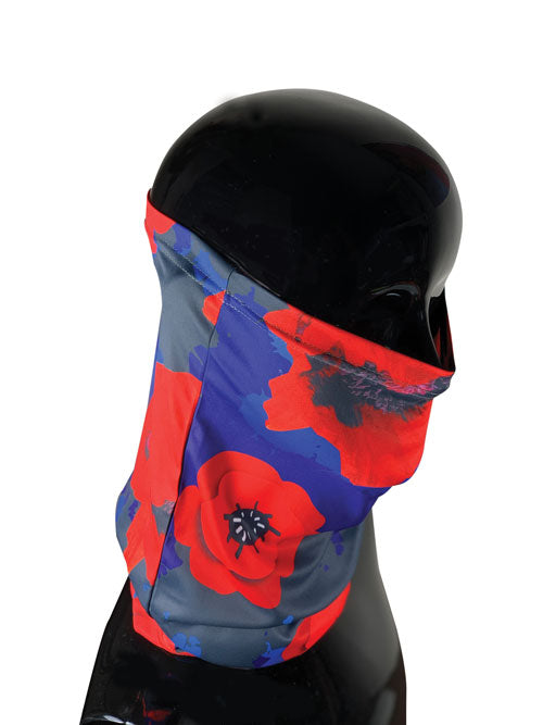 Poppy Flower Remembrance Tubular Scarf